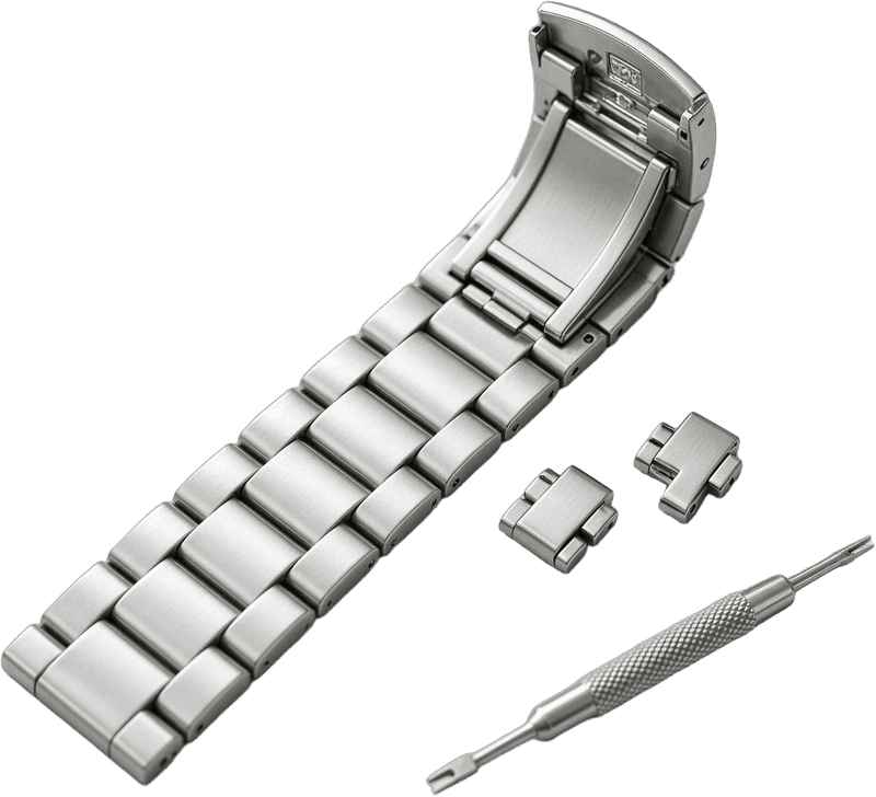 Bracelet de montre métallique ouvert pour raccourcissement à Rambouillet